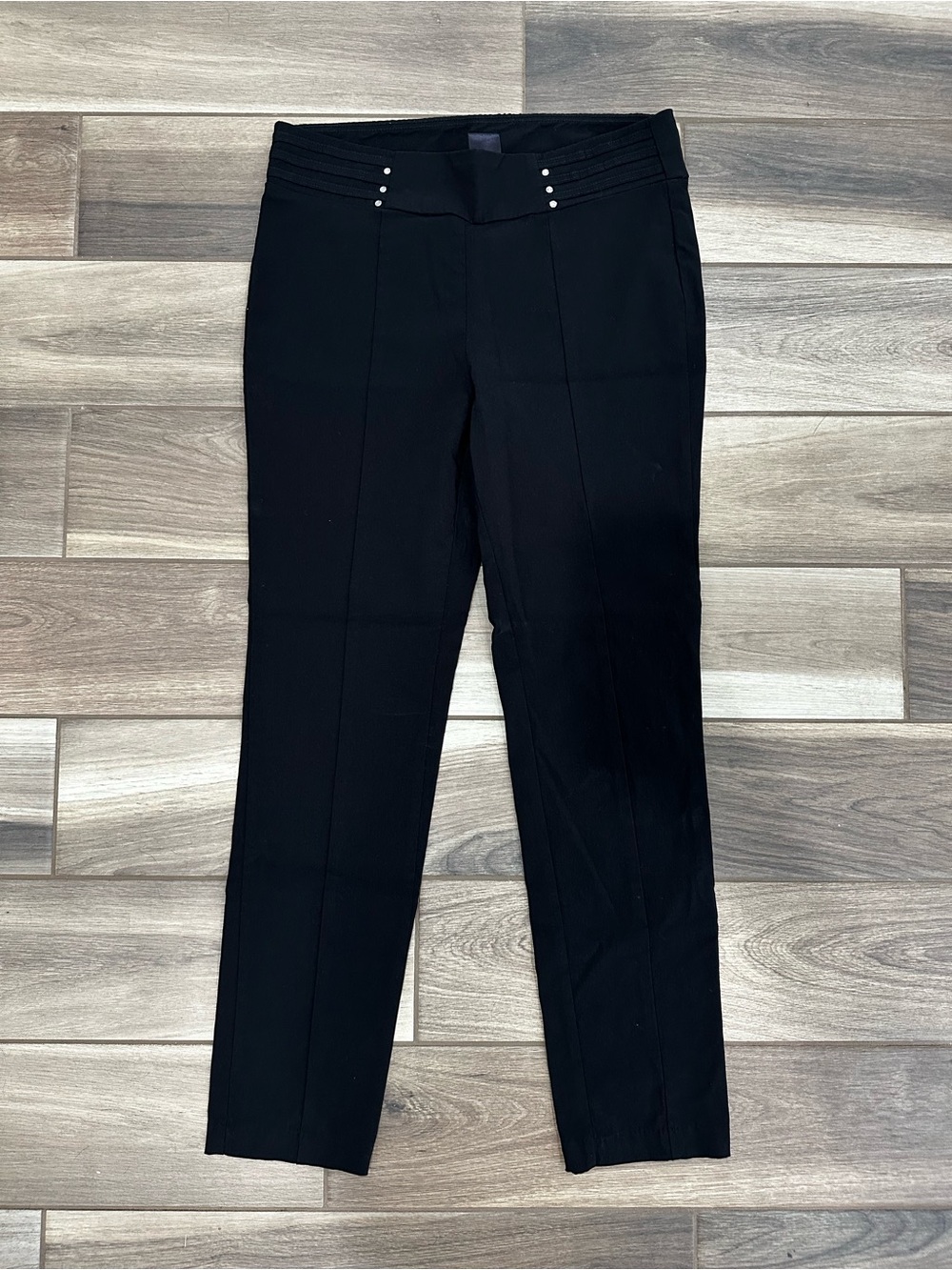 Rafaella Black Slim Straight Ponte Pants